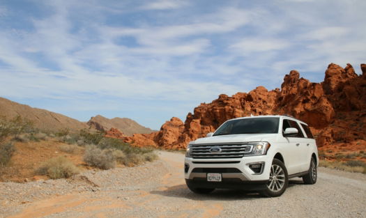 parked-white-ford-explorer-suv.jpg parked white Ford Explorer SUV